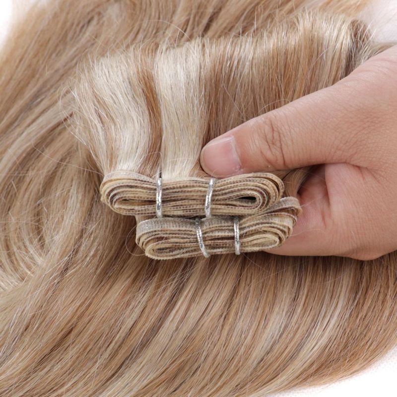 100% Brazilian Virgin Human Hair Cuticle Aligned Double Drawn Flat Weft Hair