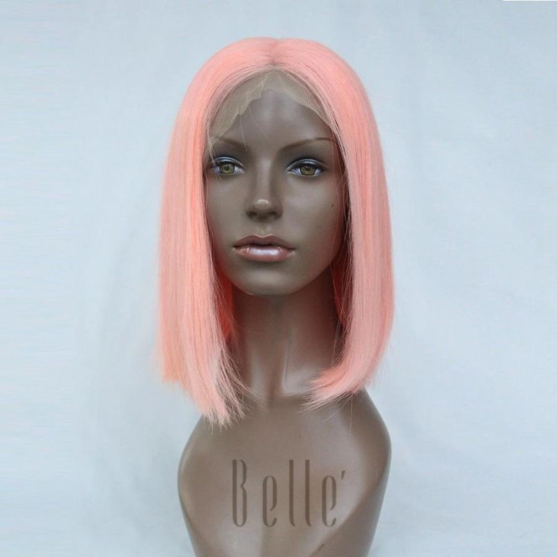 100% Remy Human Hair Lace Front Wig for White Women
