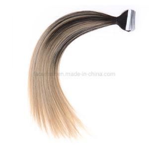 Factory Wholesale B#2/18 Balayage No Tangle No Shedding Tape in Hair Extensions