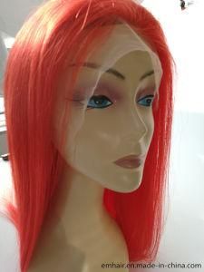 High Quality No Tangle Red Brazilian Virgin Hair 100% Human Hair Wig