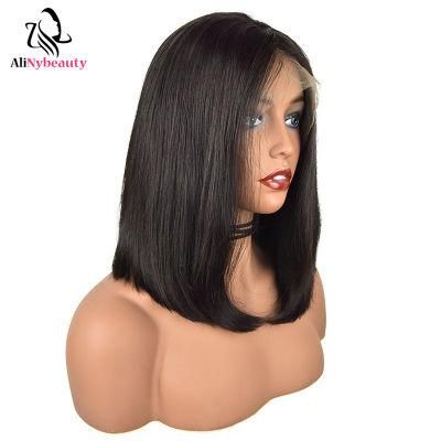 1b Color Lace Front Human Hair Wig Bob Lace Wig