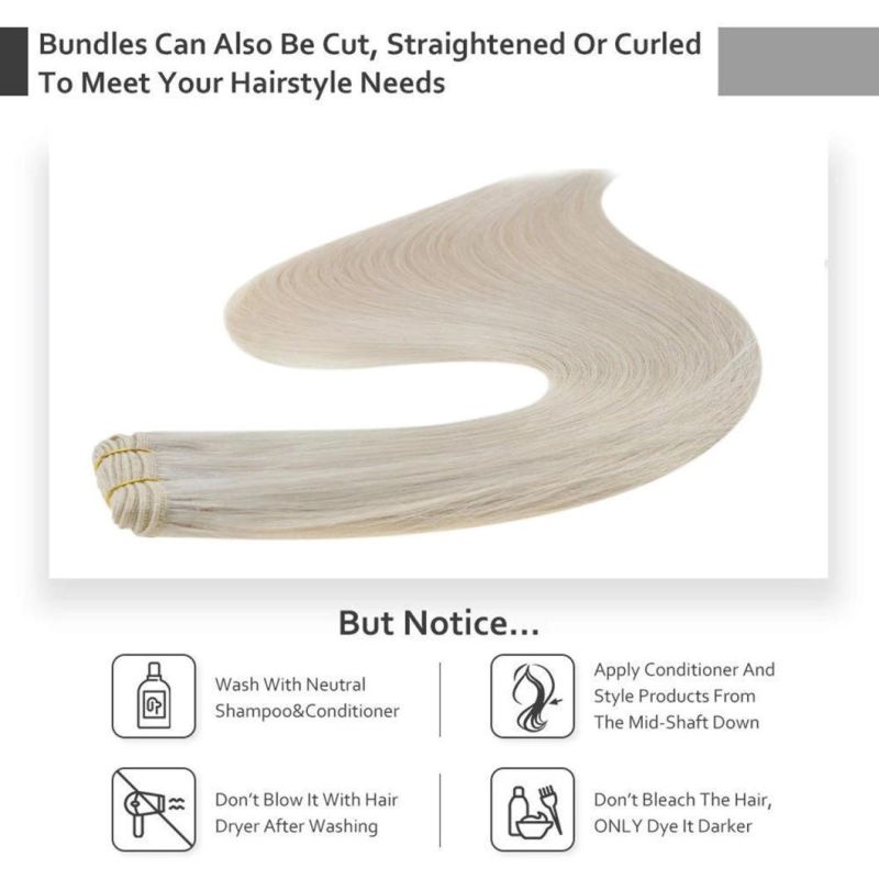 Colors Hair Weft Extensions Brazilian Human Hair 14-24" Soft Hair Bundles for Women Hair Weaves Sew in Hair Extensions