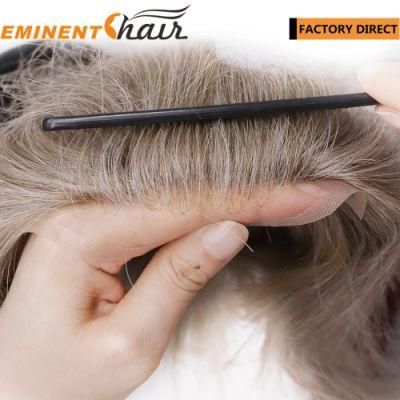 Natural Hairline Human Hair Stock Hair Toupee