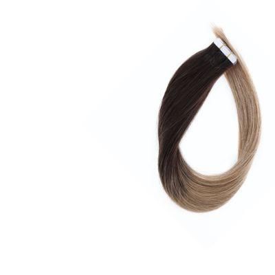 Tape Hair Extensions 100% Real Human Hair Machine Remy Adhesive Skin Weft Glue Hair on Colorful Solid Red 25g/10PCS