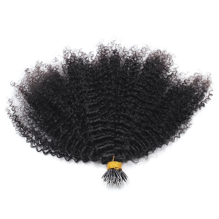 Nano Ring Remy Virgin Hair Afro Kinky 4A 4b 4c Hair Extensions