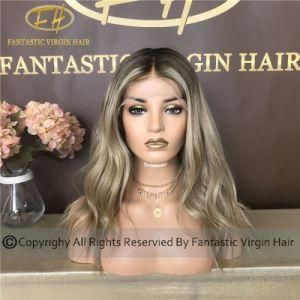Best Quality Chinese Virgin/Remy Human Hair Full/Frontal Lace Wig with Solon Color