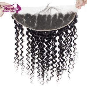 Morein 13*4 Inch Deep Wave Style Brazilian Human Hair Super Lace Frontal