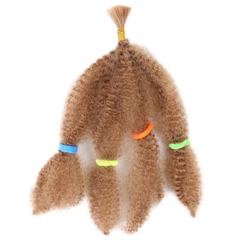 5PCS/Set Synthetic High Temperature Fiber Afro Marley Kinky Curly Crochet Braiding Hair Extension