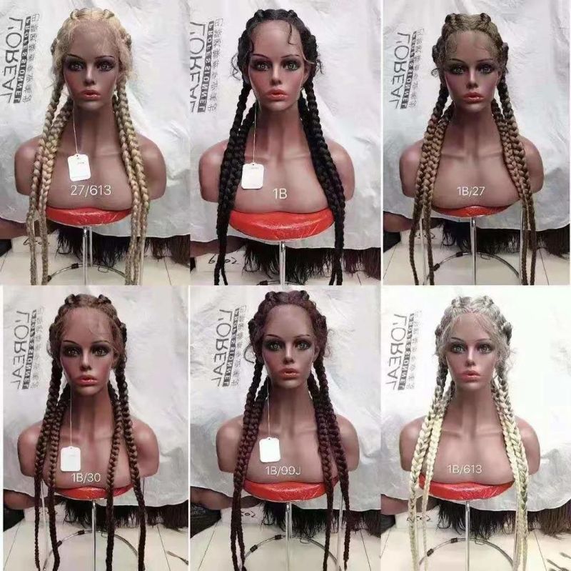 Hot Sell Braid Cheap Hair Lace Front Synthetic Hair Wigs Vendor