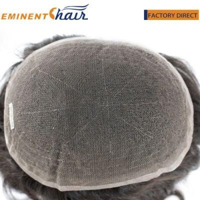 High Quality Full French Lace Natural Human Hair Women Toupee