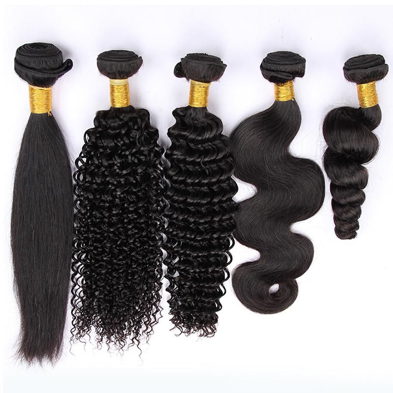 Unprocessed Natural 100% Temple Raw Natural Wave Indian Remy Virgin Human Hair Weft