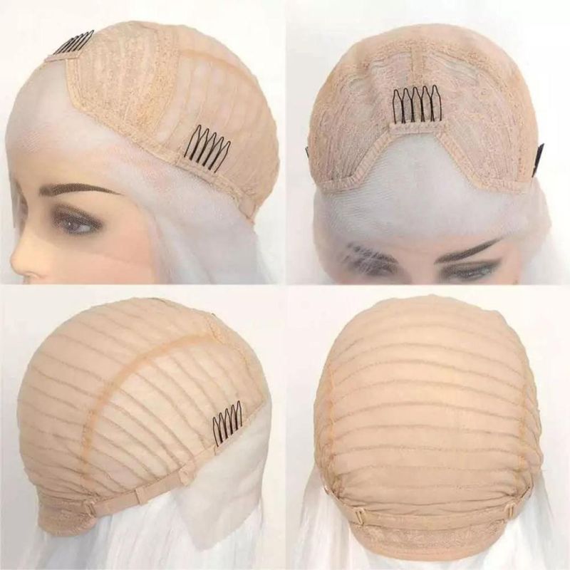 Sliver Hair Brazilian Human Hair Wigs Lace Front Wig Long Straight Remy Virgin Hair Wig for Women 26 Inches