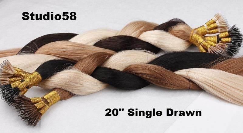 Pre-Bonded Remy Human Hair 1g/Strand Hair Straight Nano Ring 100g Colorful Nano Ring Hair Extension