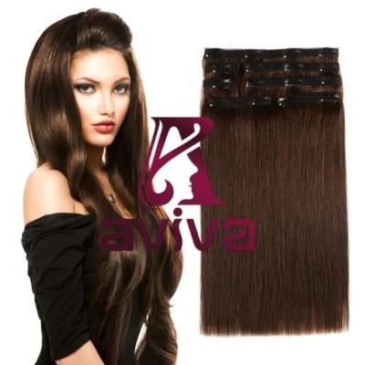 100% Human Hair Extension Clip in Human Hair