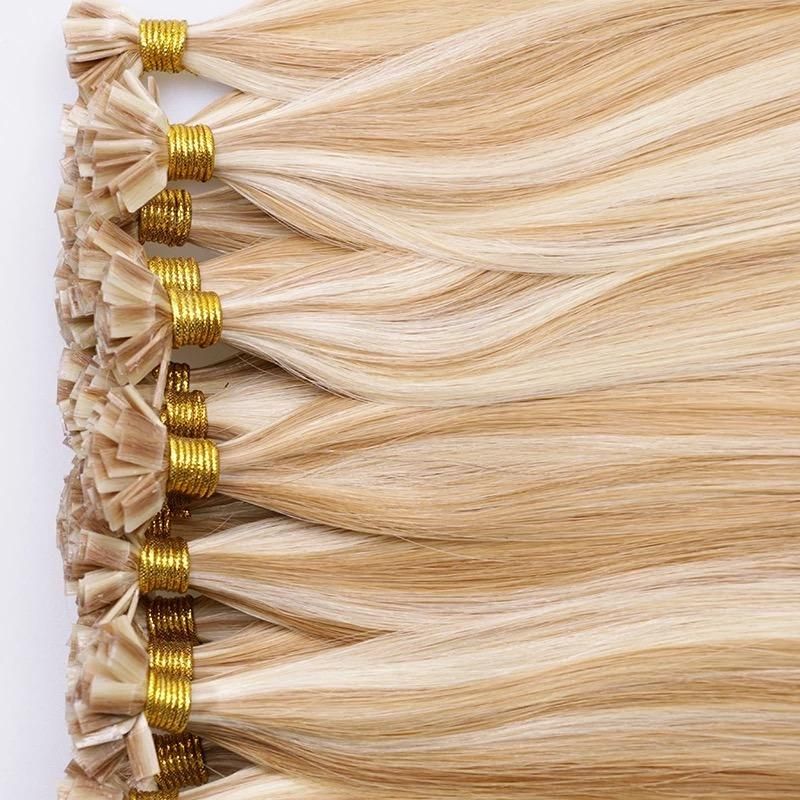 Straight Human Fusion Hair Nail U Tip Machine Made Remy Human Hair Extensions 0.8g/PCS Muti-Color Extensions Virgin Hair