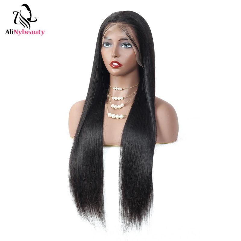 Brazilian Virgin Hair Extensions Natural Mink Cuticle Aligned Human Hair China Lace Front Wig