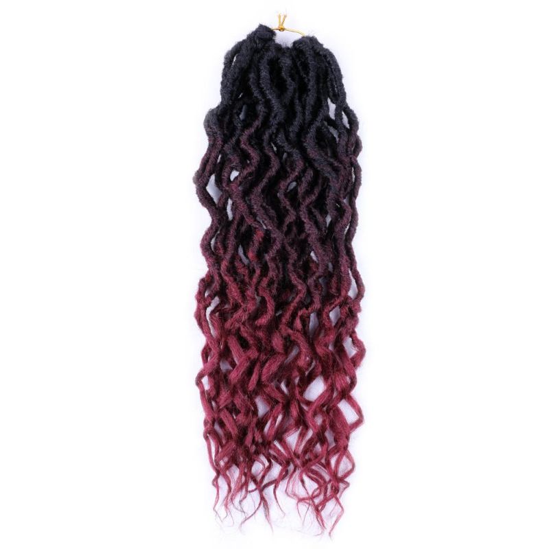 18inch 24 Strands/Pack Gypsy Faux Locs Curly Ends Crochet Braiding