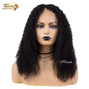 100% Raw Human Hair Natural Black Deep Curly Lace Wigs