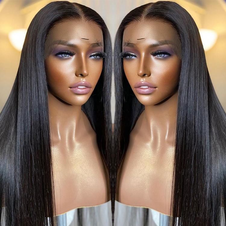 Alinybeauty Wholesale Brazilian Virgin Hair Transparent Lace Front Wig 150% Density HD Lace Human Hair Wigs for Black Women