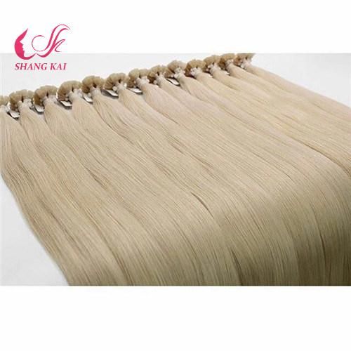 Factory Wholesale Hot Selling Fashion 100% Human Virgin Flat-Tip Prebonded Hair Extension