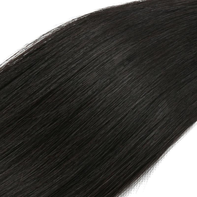 Brazilian Human Hair Straight Hair Bundles with Closure 100% Human Hair Extensions Virgin Hair