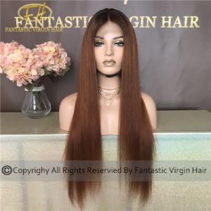 Top Grade Chinese Virgin/Remy Human Hair Full/Frontal Lace Wig with Tangle Free