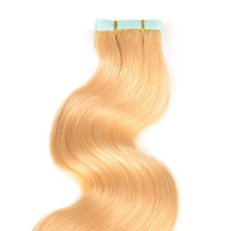 PU Skin Weft Hair Extension 12-30inch Indian Tape in Human Hair Extension 20PCS/Set Remy Silky Straight PU Tape Hair Extension