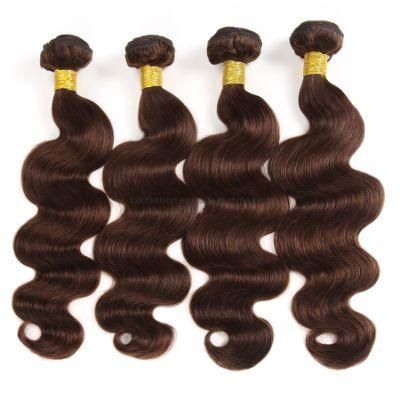 Pre-Colored 2# Brown Hair Bundles Brazilian Hair Weave 3 Bundle Deals Body Wave 100% Human Hair