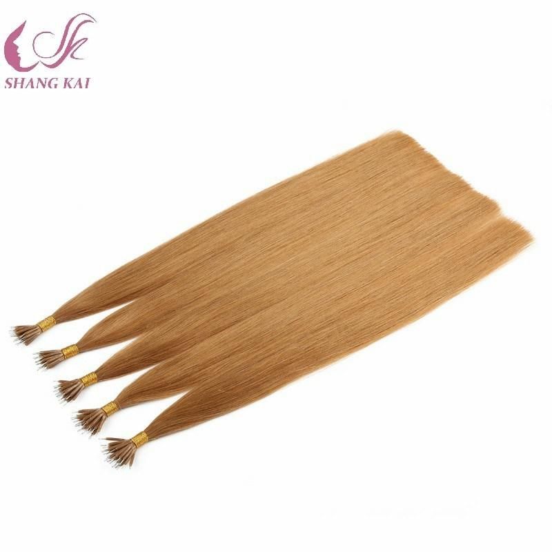 No Shedding Tangle Free Factory Wholesale Russian Nano Ring Hair Extension