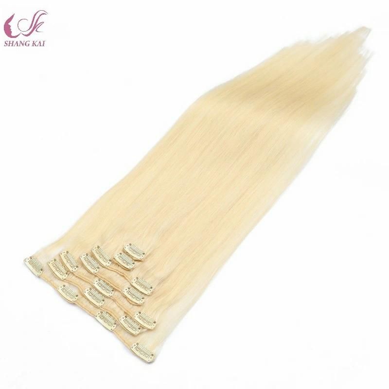 Full Head Deluxe Size Clips Human Hair Extension