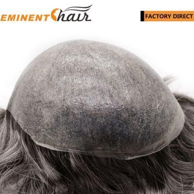 Instant Delivery Human Hair Stock Injected Skin Toupee