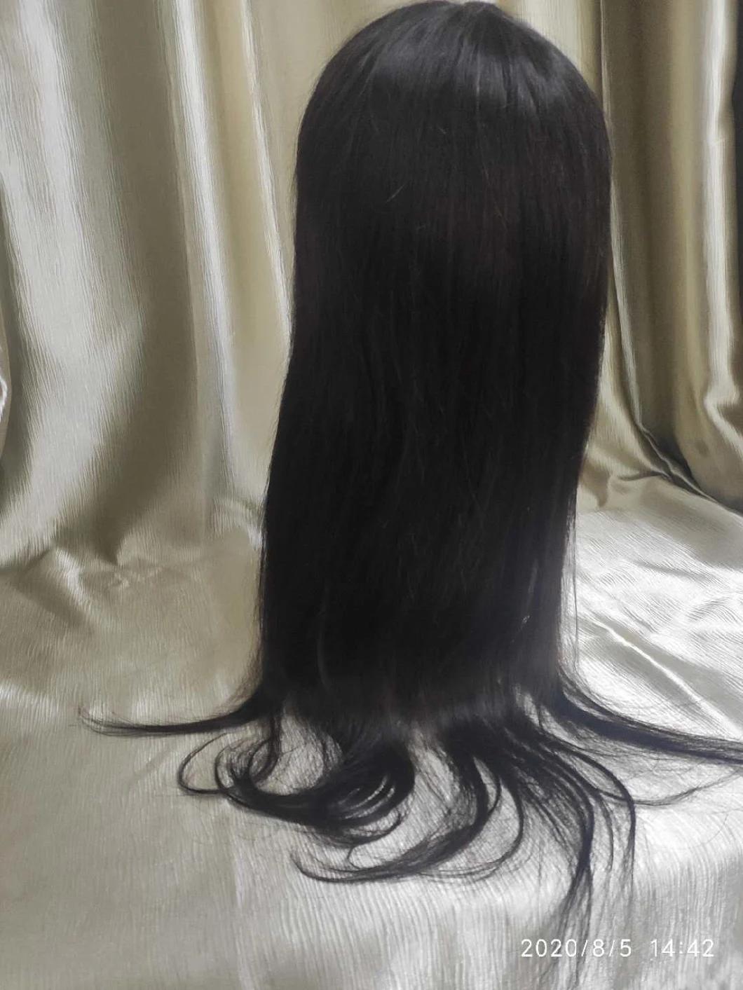 Hot Sale Brazilian Long Human Hair Wig with Bang