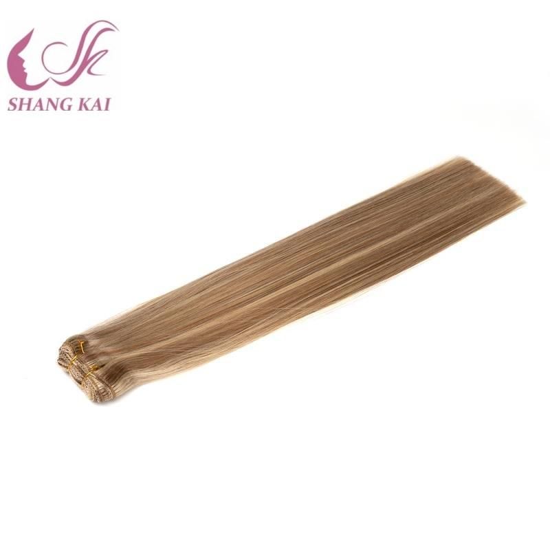 Piano Color Double Drawn Remy Hair Weft Extension