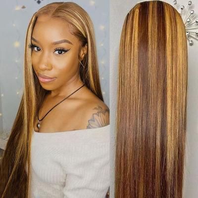 Kbeth Brown Human Hair Wig Straight for Black Women 2021 Fashion Custom Remy Long Summer HD Full Lace Wigs From China Factory