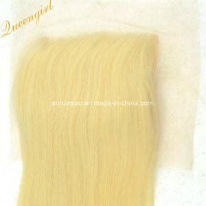 Wholesale Straight Virgin 613 Blond Remy Peruvian Hair 4X4 Lace Closure