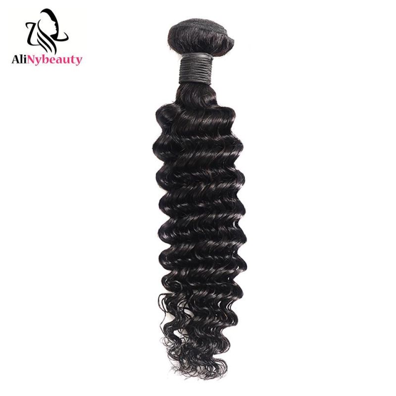 AliNybeauty Deep Wave Brazilian Virgin Remy Hair Extension