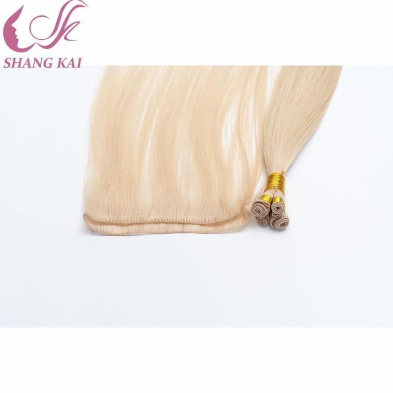 European Virgin Remy Hair Extensions Hand Tied Weft Ponytail Natural Hair