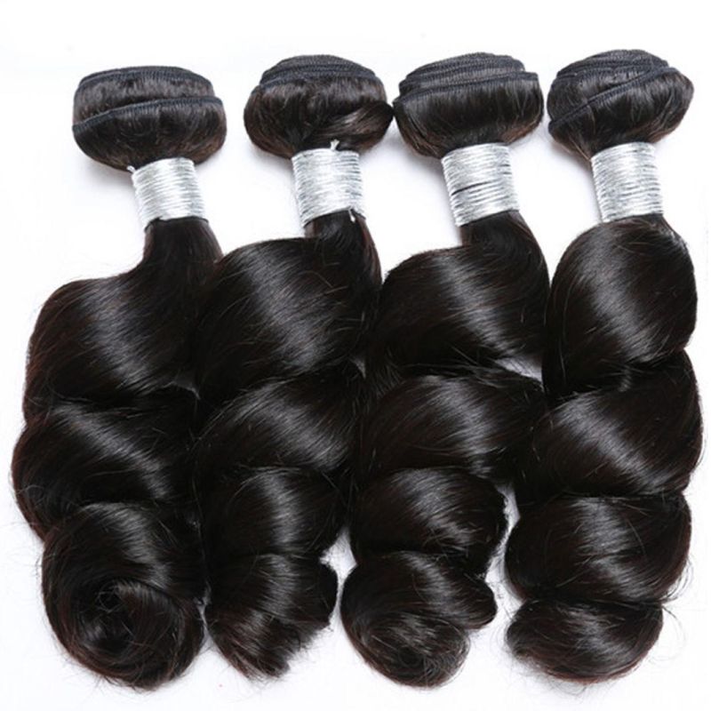 Loose Wave Bundles Brazilian Hair Weave Bundles Human Hair Bundles Natural Black Remy Hair Extensions