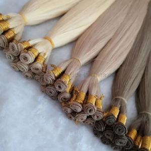 Hot Sale High Quality European Hand Tied Weft Remy Hair Extension