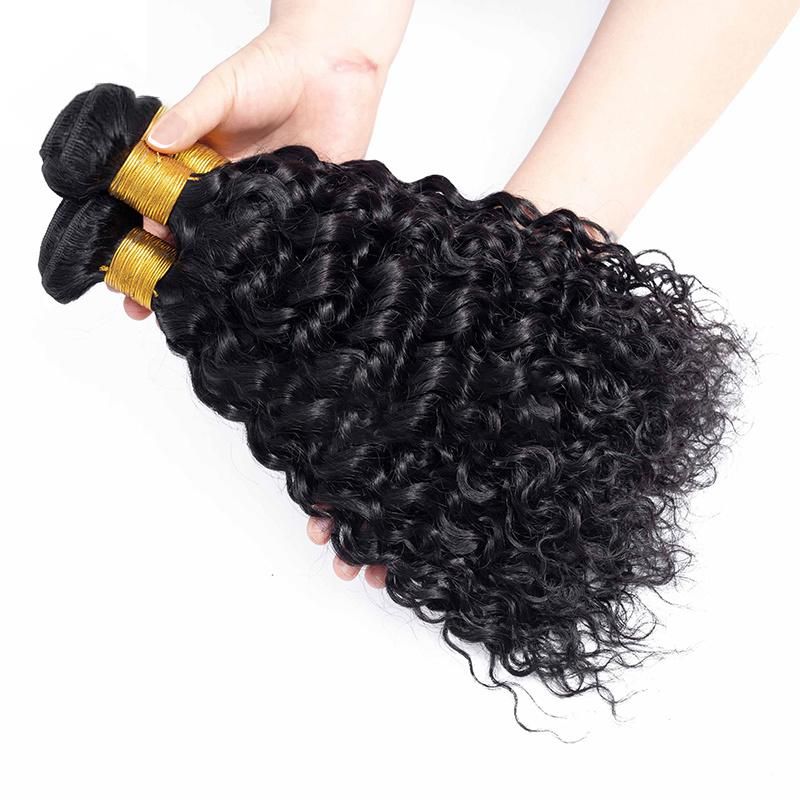 Wholesale Price Hair Water Curls Double Weft Brazilian Natural Extension