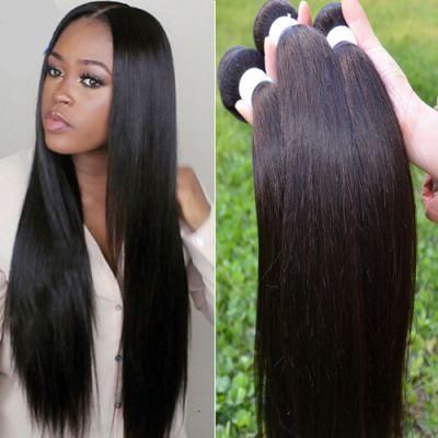 Human Hair Weave Bundles Straight 8-40inch 100% Human Hair Weave Bundles Natural Color Remy Hair Extensions