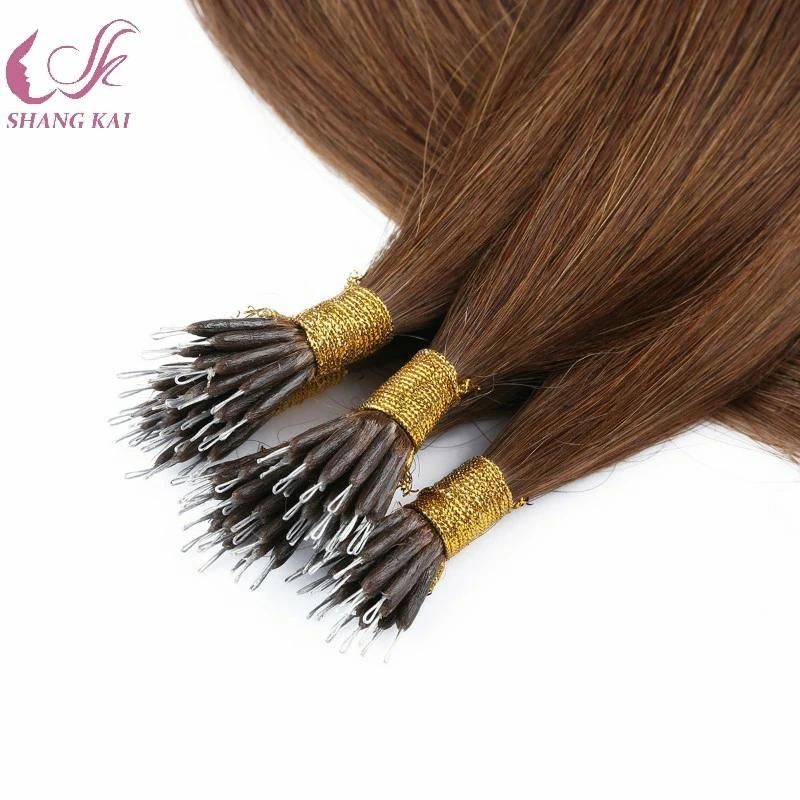 10A Grade Hot Sale Unprocessed Wholesale Cuticle Aligned Nano Ring Hair Extensions Human Hair Extension