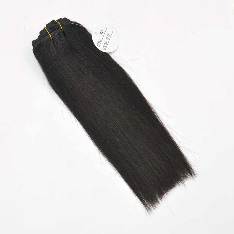 Natual Black Color Remy Human Hair Extensions