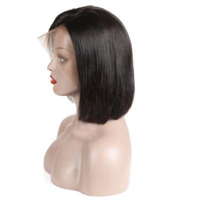 Kbeth Human Hair Wig for Black Woman 2021 100% Virgin Natural Short Straight Glueless Brazilian Hair Extensions Full Lace Wigs Best Quality
