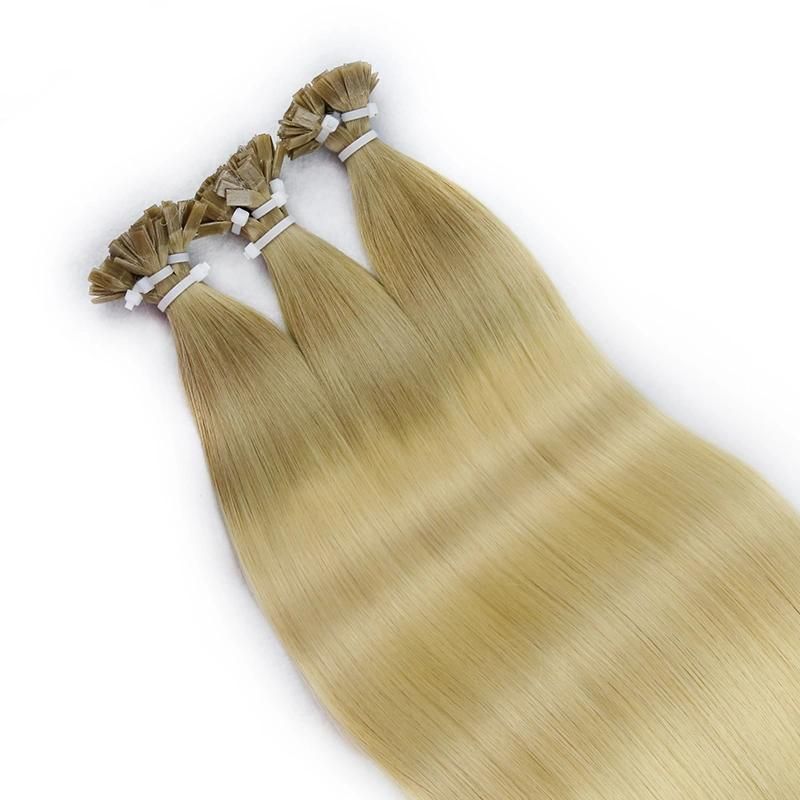 Raw Virgin 100% Human Hair Stick Pre Bonded Straight Hair Flat Tip Hair Extensions