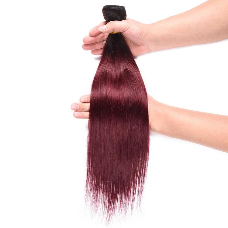 Silky Straight 100% Brazilian Hair Bundles Wholesale Hair Extensions #T1b/99j