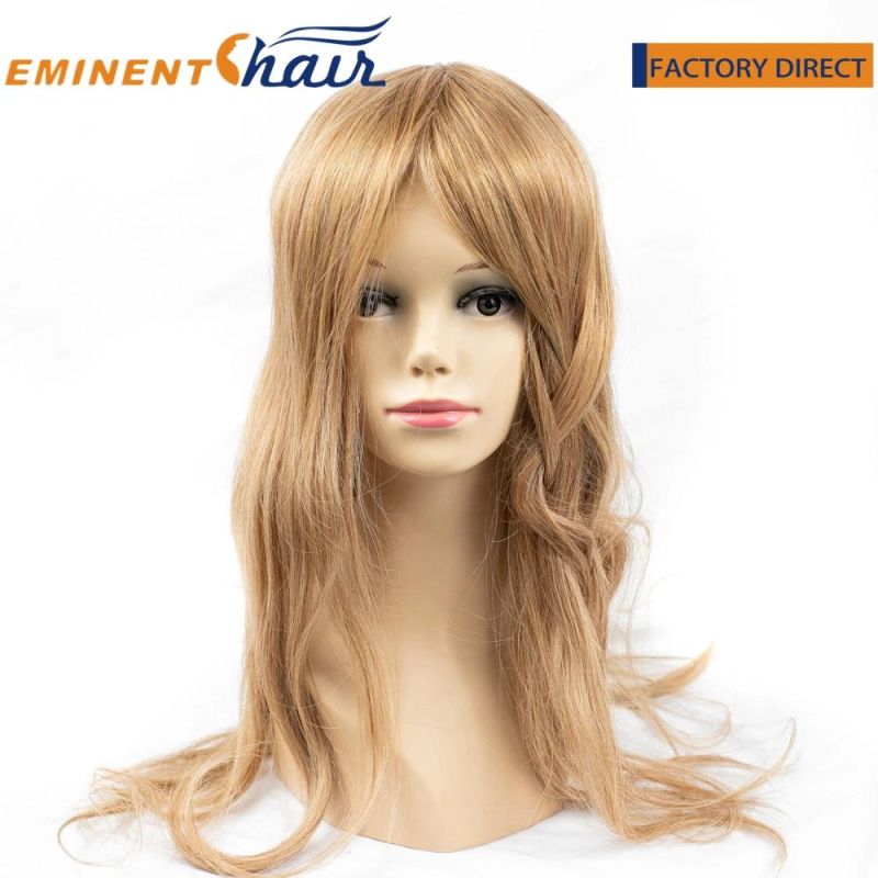 Blond Virgin Hair Mono Base Wig for Women