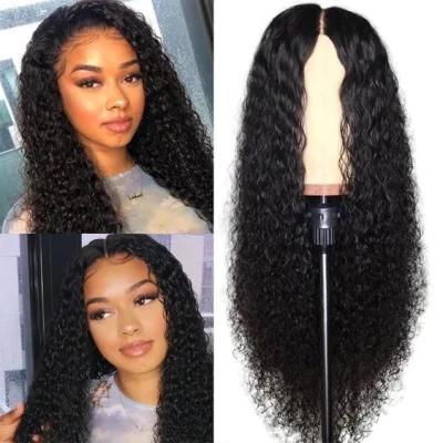 Wholesale 10A Kinky Curly Virgin Brazilian Lace Frontal Human Hair 150% Density Pre Plucked with Baby Hair Wigs 10&quot;