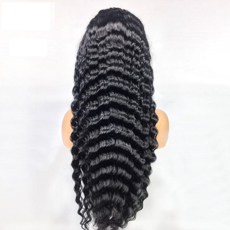 28 Inch Brazilian Loose Deep Wave Wig Remy 13X6 Lace Front Human Hair Wigs for Women