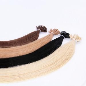16&quot; Keratin U Tip Remy Human Hair Extensions Medium-Length-Silk-Straight-Factory-Price